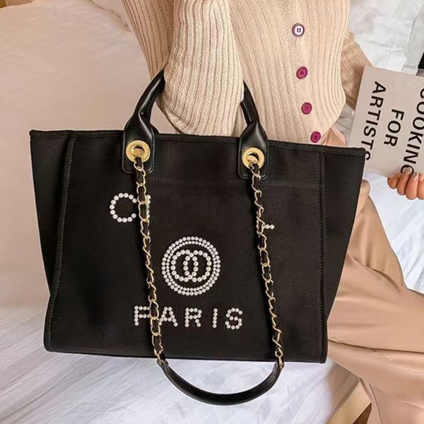 fashion luxury women's handbags pearl evening bags brand ch canvas beach bag designers female large capacity shopping totes handbag big
fashion luxury women's handbags pearl evening bags brand ch canvas beach bag designers female large capacity shopping totes handbag big