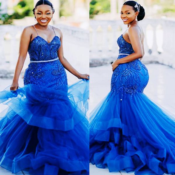 2022 plus size arabic aso ebi blue mermaid prom dresses lace beaded evening formal party second reception birthday engagement gowns dress zj, Black
2022 plus size arabic aso ebi blue mermaid prom dresses lace beaded evening formal party second reception birthday engagement gowns dress zj, Black