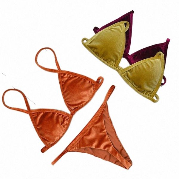 women's swimwear 2022 women dark green orange gold velvet thong bikinis sets swimsuit brazilian beach wear bathing suit 2221 w0ga#, White;black
women's swimwear 2022 women dark green orange gold velvet thong bikinis sets swimsuit brazilian beach wear bathing suit 2221 w0ga#, White;black