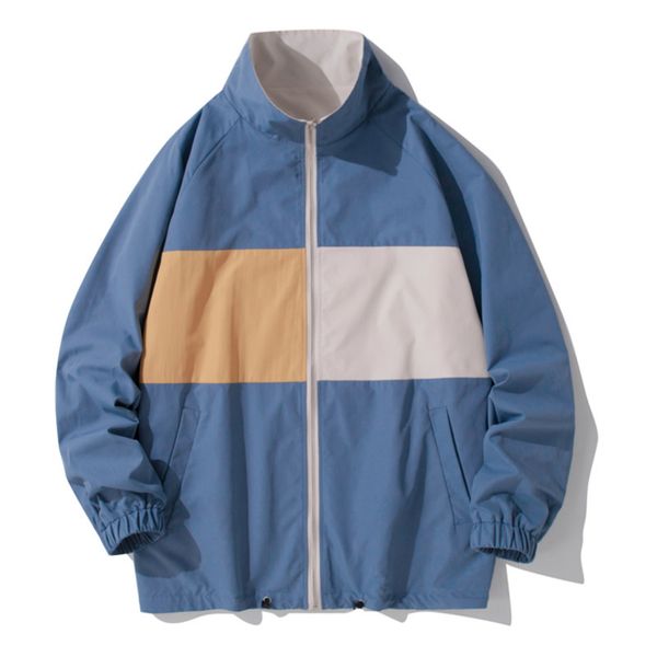 autumn men's reversible jacket sport coat raglan sleeve windproof collar contrast color fashion streetwear oversize clothing, Black;brown
autumn men's reversible jacket sport coat raglan sleeve windproof collar contrast color fashion streetwear oversize clothing, Black;brown