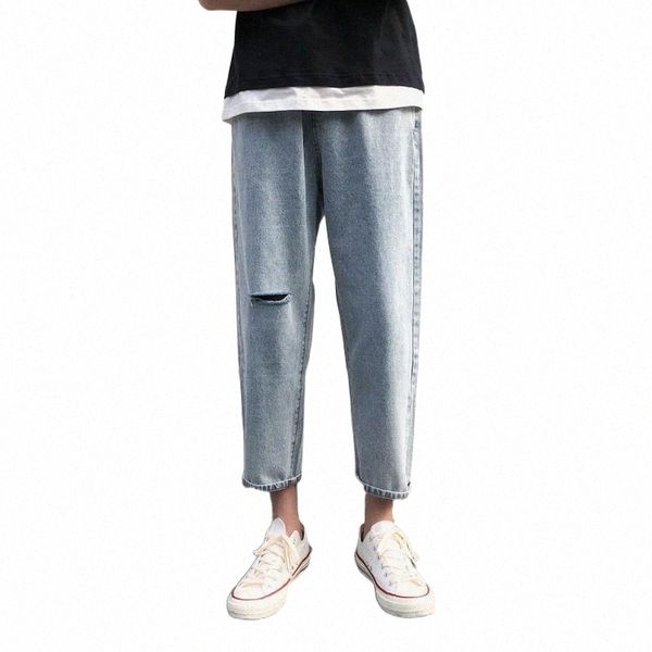 men's jeans summer straight pencil pants loose washed classic blue solid hole trousers ankle-length casual modis denim men1 q0k5#
men's jeans summer straight pencil pants loose washed classic blue solid hole trousers ankle-length casual modis denim men1 q0k5#