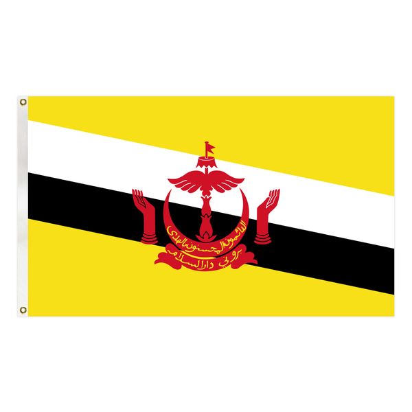 brunei flag country national banner 90x150 cm polyester hanging banner for indoor outdoor decoration
brunei flag country national banner 90x150 cm polyester hanging banner for indoor outdoor decoration