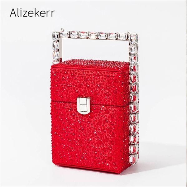 women diamonds box evening bags chic metal handle red clutch purses and handbags luxury designer wedding party 220818
women diamonds box evening bags chic metal handle red clutch purses and handbags luxury designer wedding party 220818