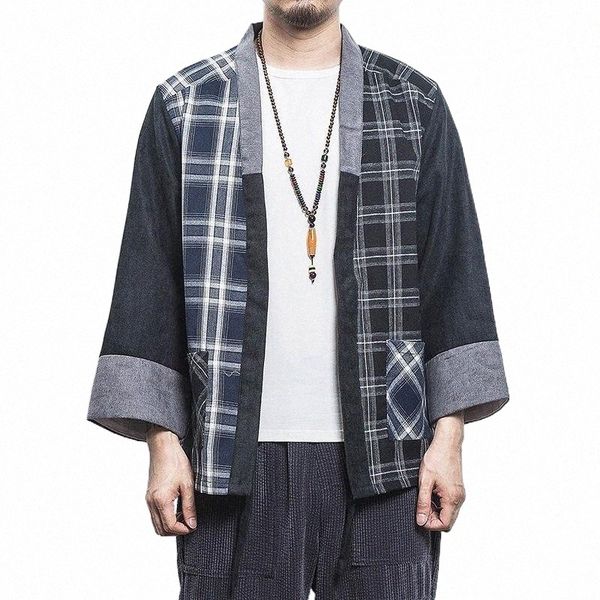 japanese men cotton plaid kimono japan haori outterwear hanten coat fashion male samurai clothing yukata clothes ethnic 04hs#, Red
japanese men cotton plaid kimono japan haori outterwear hanten coat fashion male samurai clothing yukata clothes ethnic 04hs#, Red