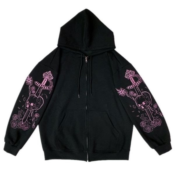 punk graphic print zipper ribbon hooded hoodie vintage black oversize coat sweatshirt 90s streetwear clothes vintage jacket 220818
punk graphic print zipper ribbon hooded hoodie vintage black oversize coat sweatshirt 90s streetwear clothes vintage jacket 220818