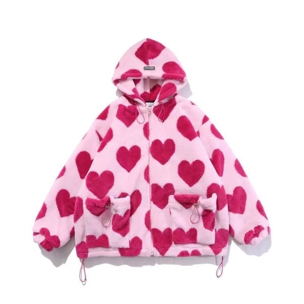 womens faux rabbit fur jacket autumn and winter love plush women loose hooded thick cottonpadded clothes a220818, Black;brown
womens faux rabbit fur jacket autumn and winter love plush women loose hooded thick cottonpadded clothes a220818, Black;brown