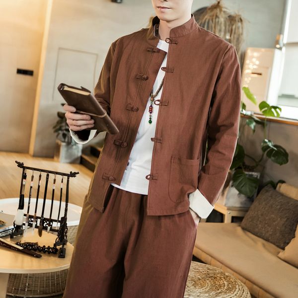 chinese style autumn winter tang suit jacket men's suit japanese style kimono plus size hanfu men's pants two piece set 220819, Red
chinese style autumn winter tang suit jacket men's suit japanese style kimono plus size hanfu men's pants two piece set 220819, Red