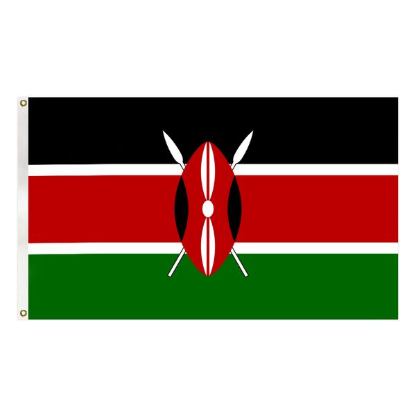 kenya flag country national banner 90x150 cm polyester hanging banner for indoor outdoor decoration
kenya flag country national banner 90x150 cm polyester hanging banner for indoor outdoor decoration