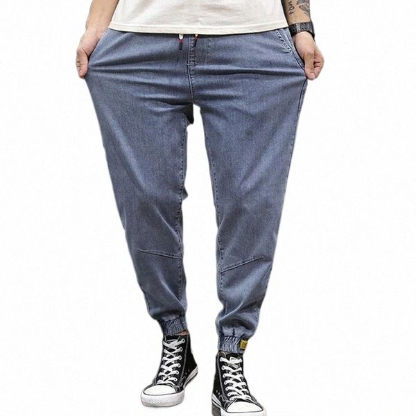 men's jeans harem pants loose stretch denim trousers large size men spring and summer elastic belt waist1 70yf#, Blue
men's jeans harem pants loose stretch denim trousers large size men spring and summer elastic belt waist1 70yf#, Blue