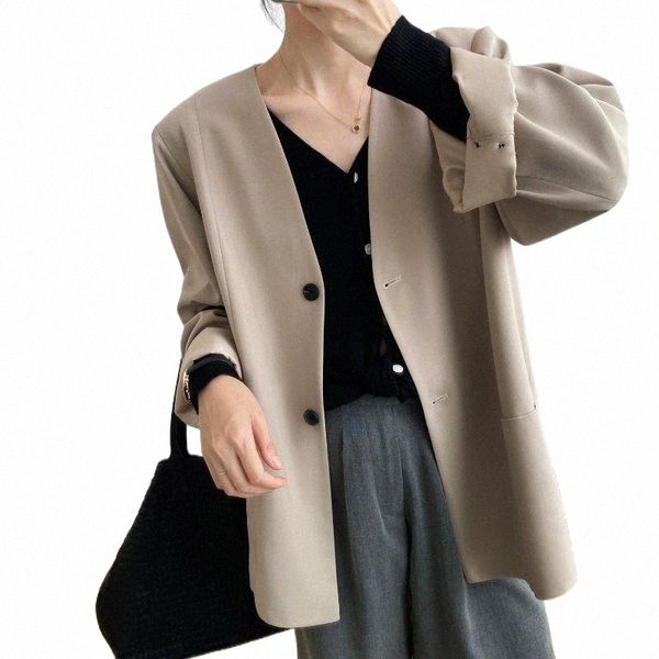 autumn elegant women v-neck blazer pockets female long sleeve loose suit jackets fashion outwear vs409 women's suits & blazers g5qi#, White;black
autumn elegant women v-neck blazer pockets female long sleeve loose suit jackets fashion outwear vs409 women's suits & blazers g5qi#, White;black