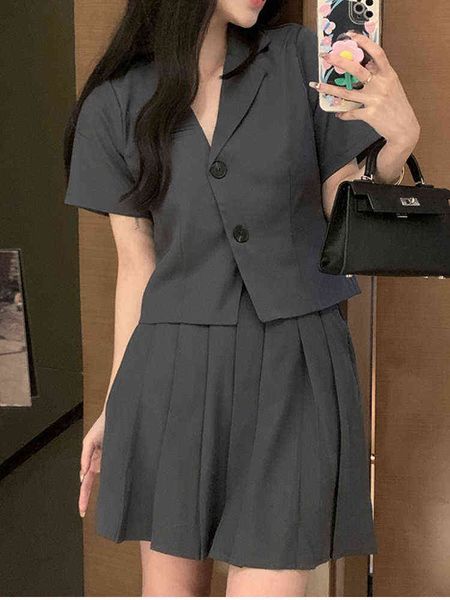 women summer casual business blazer skirts ladies elegant jackets high waist saya two pieces suit femme fashion clothes new j220813, White;black
women summer casual business blazer skirts ladies elegant jackets high waist saya two pieces suit femme fashion clothes new j220813, White;black