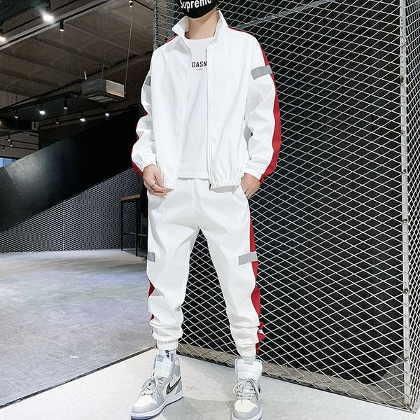 men's sports suit autumn winter plush thickened long sleeve pants sports leisure suit youth color light insert coat 220819, Gray
men's sports suit autumn winter plush thickened long sleeve pants sports leisure suit youth color light insert coat 220819, Gray