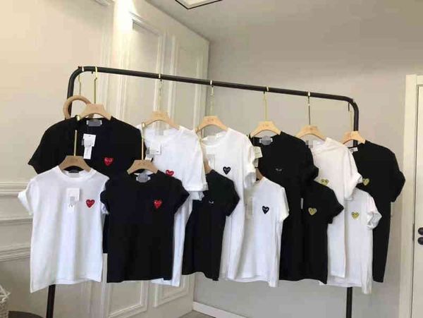 chaopai chuanjiu love t-shirt female couple parent-child embroidered little red heart cotton short sleeve, White;black
chaopai chuanjiu love t-shirt female couple parent-child embroidered little red heart cotton short sleeve, White;black