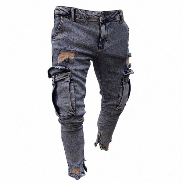 fashion men jeans hip hop cool streetwear biker solid hole ripped skinny slim fit mens clothes pencil 11.211 n0wd#, Blue
fashion men jeans hip hop cool streetwear biker solid hole ripped skinny slim fit mens clothes pencil 11.211 n0wd#, Blue
