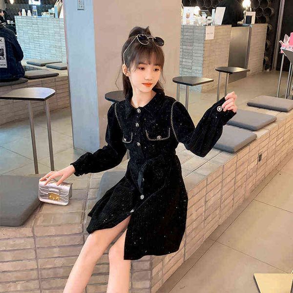 2022 autumn teens girls dress turn down collar button design grade flannel black princess dresses children a-line costumes y220819, Red;yellow
2022 autumn teens girls dress turn down collar button design grade flannel black princess dresses children a-line costumes y220819, Red;yellow