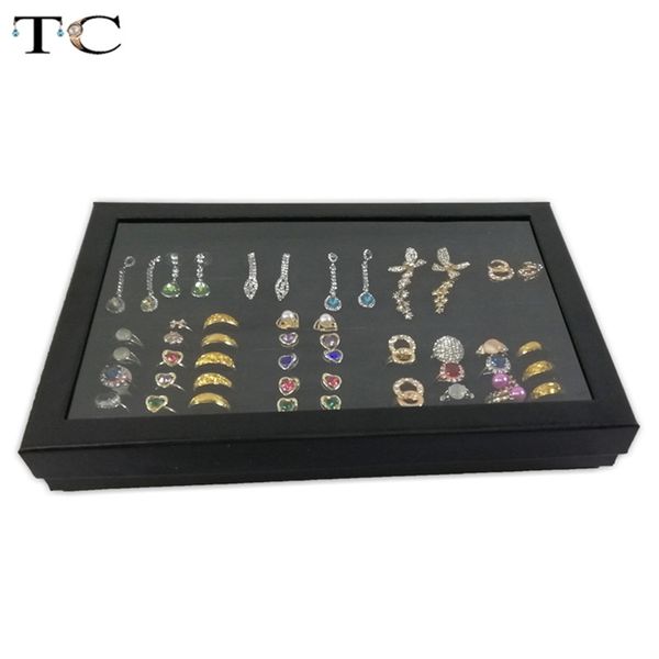 exquisite practical fine 100 slot ring display tray organizer show case jewelry earrings holder storage box transparent window 220819, Black;white
exquisite practical fine 100 slot ring display tray organizer show case jewelry earrings holder storage box transparent window 220819, Black;white
