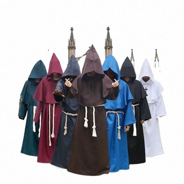 theme costume halloween cosplay clothing woman man ancient medieval monk robe wizard priest cos clothes m0ep#, Black;red
theme costume halloween cosplay clothing woman man ancient medieval monk robe wizard priest cos clothes m0ep#, Black;red