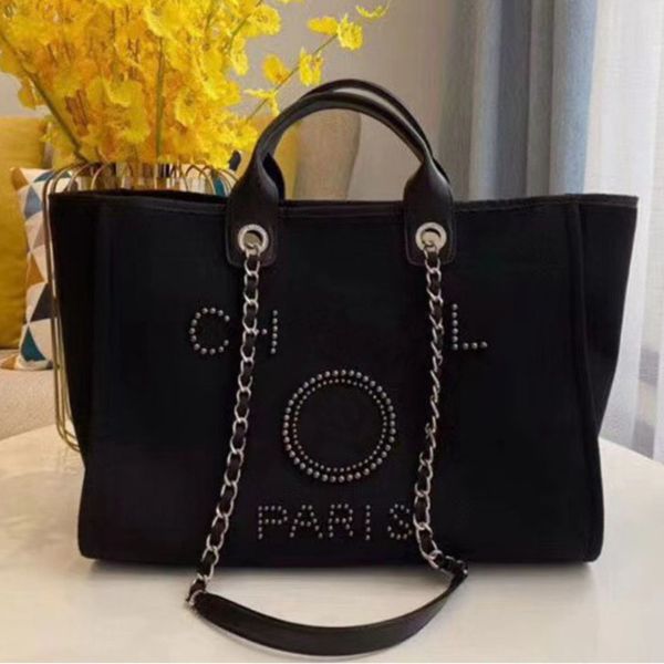 fashion women's luxury handbags pearl evening bags brand ch canvas beach bag designers female large capacity shopping totes handbag big 
fashion women's luxury handbags pearl evening bags brand ch canvas beach bag designers female large capacity shopping totes handbag big