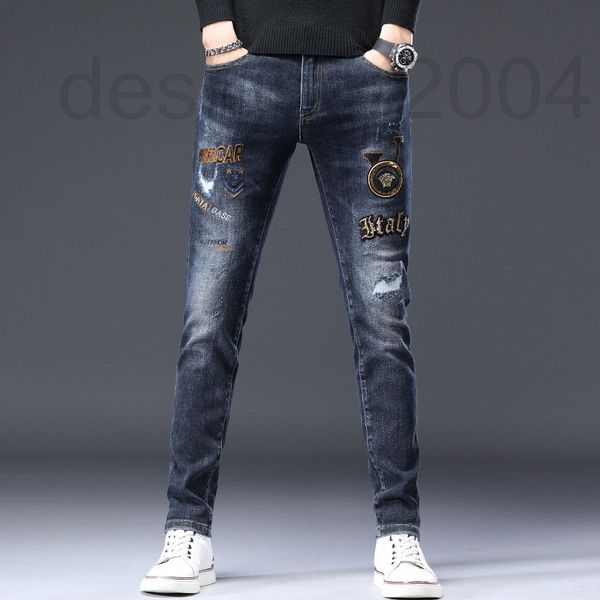 men's jeans designer spring letter embroidery printed jeans men's slim fit small foot trend high-end light luxury pants european a, Blue
men's jeans designer spring letter embroidery printed jeans men's slim fit small foot trend high-end light luxury pants european a, Blue