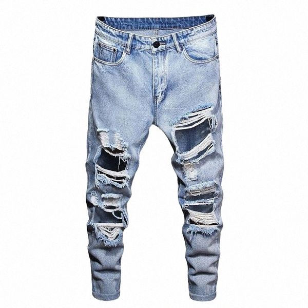 men denim jeans trousers straight motorcycle pencil men's casual old beggar plus size j38i#, Blue
men denim jeans trousers straight motorcycle pencil men's casual old beggar plus size j38i#, Blue