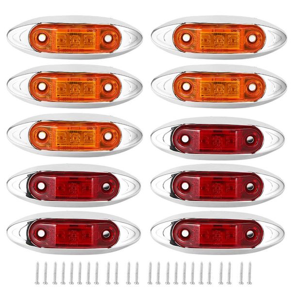 10pcs 3led side marker light waterproof dustproof piranha lamp for truck trailer lorry
10pcs 3led side marker light waterproof dustproof piranha lamp for truck trailer lorry