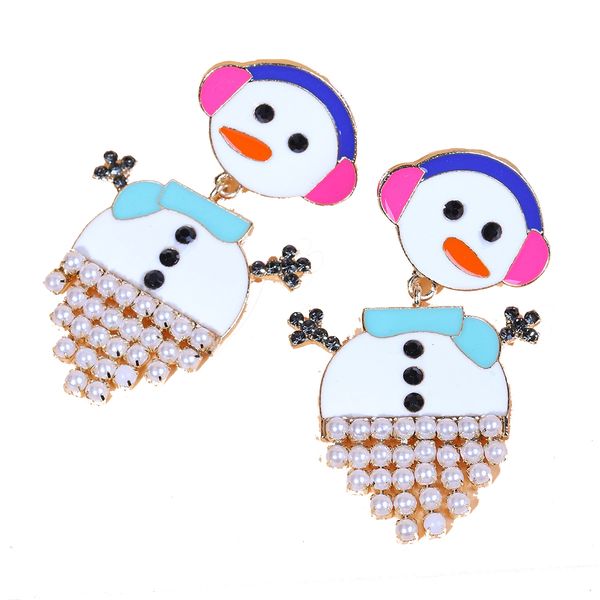 charm christmas series fashion european and american temperament snowman ear pin small creative decoration christmas earrings, Golden
charm christmas series fashion european and american temperament snowman ear pin small creative decoration christmas earrings, Golden