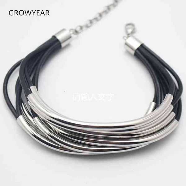 designer women metal leather fashion jewelry multilayer rope bracelets stainless steel black bangle lobstor clasp
designer women metal leather fashion jewelry multilayer rope bracelets stainless steel black bangle lobstor clasp