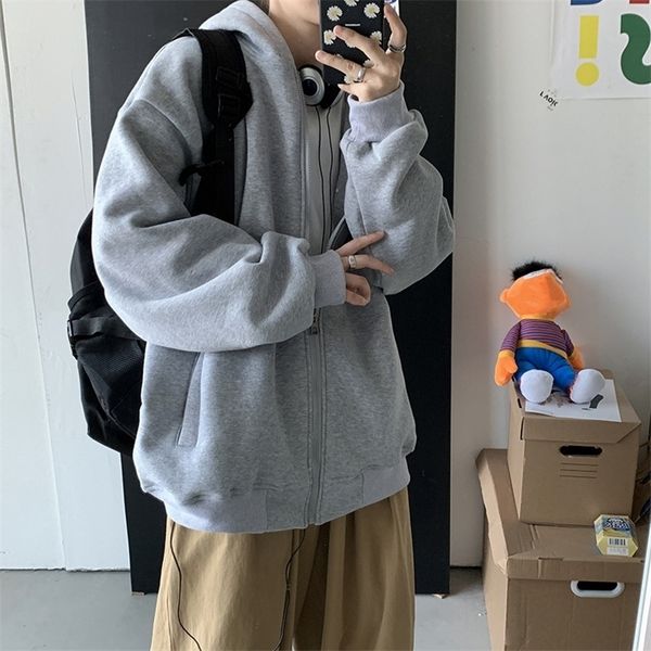 y2k korea style mens zip up hoodie autumn solid color fleece harajuku hoodies male pocket streetwear hooded sweatshirt 220819, Black
y2k korea style mens zip up hoodie autumn solid color fleece harajuku hoodies male pocket streetwear hooded sweatshirt 220819, Black