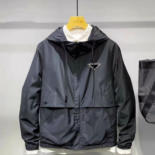man jacket hooded windbreaker spring autumn coats designer jackets with budge clothing m-4xl, Black;brown
man jacket hooded windbreaker spring autumn coats designer jackets with budge clothing m-4xl, Black;brown