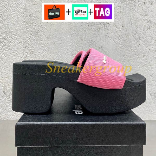 designer sandals alex chunky platform slide sandals in nylon wang fashion slippers luxury womens shoes beach sandal est lady summer outdoor, Black
designer sandals alex chunky platform slide sandals in nylon wang fashion slippers luxury womens shoes beach sandal est lady summer outdoor, Black