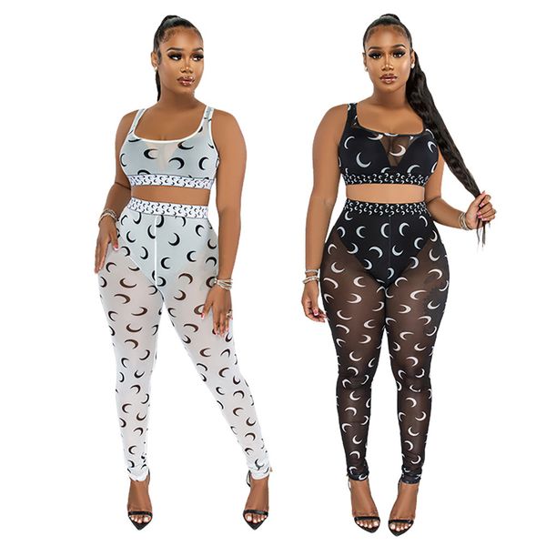 echoine women moon print sheer mesh two piece set club suit tank crop leggings pants party nightclub tracksuit outfits, White
echoine women moon print sheer mesh two piece set club suit tank crop leggings pants party nightclub tracksuit outfits, White