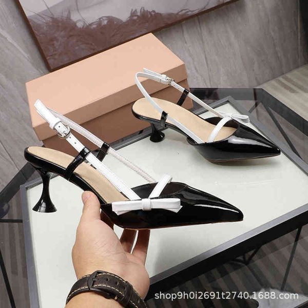 and sandals spring summer line sandals women's cat heel patent leather pointed single shoes bow high heels jg68, Black
and sandals spring summer line sandals women's cat heel patent leather pointed single shoes bow high heels jg68, Black