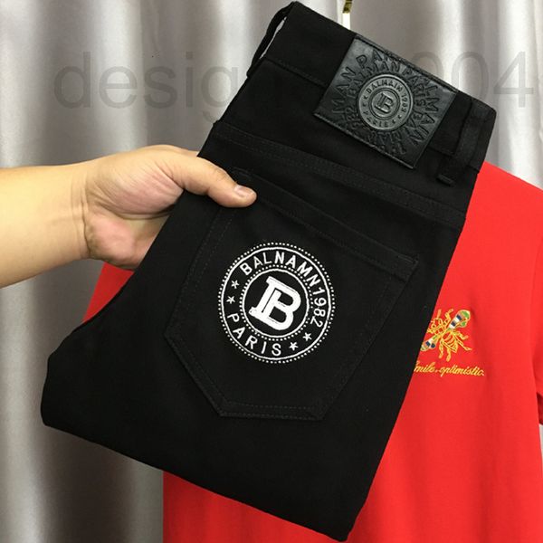 men's jeans designer 2022 new high-quality trendy brand pure black embroidered jeans men's spring and autumn simple youth korean e, Blue
men's jeans designer 2022 new high-quality trendy brand pure black embroidered jeans men's spring and autumn simple youth korean e, Blue
