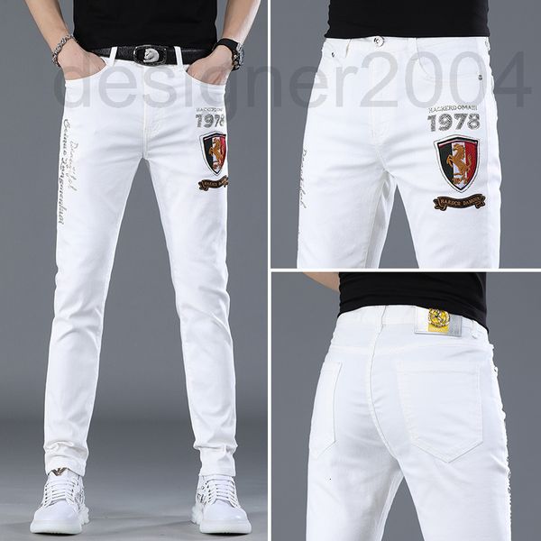 men's jeans designer european white jeans men's summer thin 2022 new drill straight tube slim fit small feet versatile long pants, Blue
men's jeans designer european white jeans men's summer thin 2022 new drill straight tube slim fit small feet versatile long pants, Blue