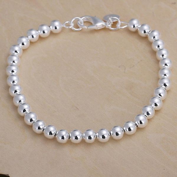 925 stamped silver strands bracelets fashion jewelry charm women chain lady wedding 6mm beads factory price free, Black
925 stamped silver strands bracelets fashion jewelry charm women chain lady wedding 6mm beads factory price free, Black
