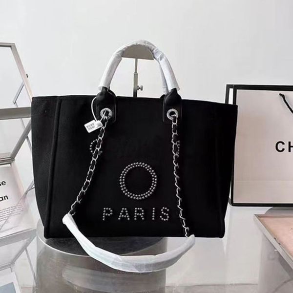 women's fashion luxury evening bags brand ch handbags pearl tote canvas beach bag designers female portable shoulder large capacity big, Black;red
women's fashion luxury evening bags brand ch handbags pearl tote canvas beach bag designers female portable shoulder large capacity big, Black;red