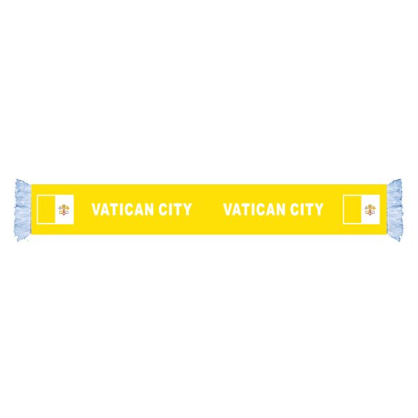 vatican city flag scarf factory supply good price polyester satin scarf