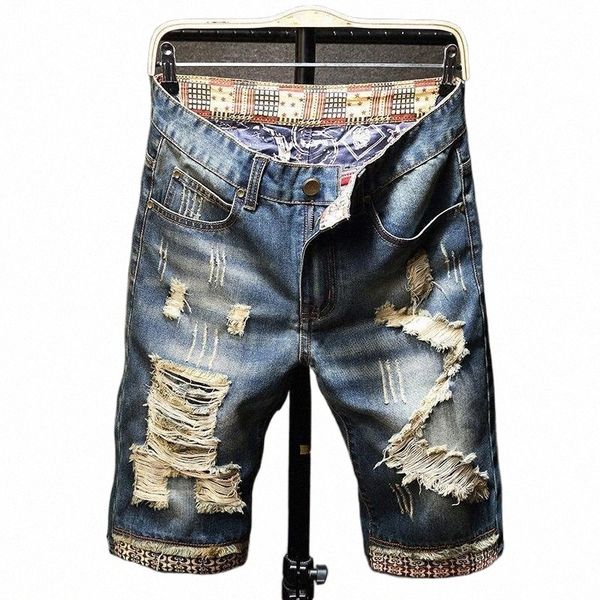 straight five-point pants men's denim shorts retro slim lapel hole begging such as summer europe and america jeans 7639#, Blue
straight five-point pants men's denim shorts retro slim lapel hole begging such as summer europe and america jeans 7639#, Blue