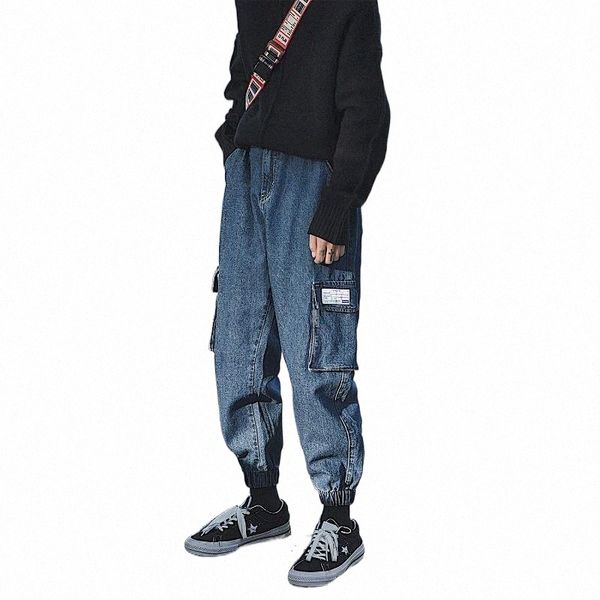 men's jeans men high street fashion hip hop loose cargo denim harem pant male casual trousers streetwear joggers sweatpants1 a6yf#, Blue
men's jeans men high street fashion hip hop loose cargo denim harem pant male casual trousers streetwear joggers sweatpants1 a6yf#, Blue
