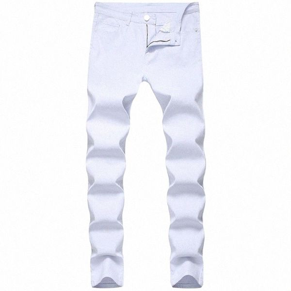 new men pants long casual jeans white cotton slim fit fashion plus size male jeans four season1 k2kf#, Blue
new men pants long casual jeans white cotton slim fit fashion plus size male jeans four season1 k2kf#, Blue