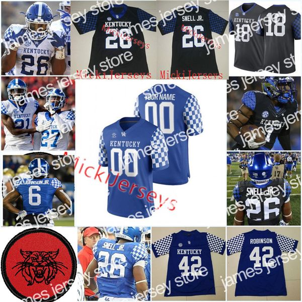 22 ncaa custom kentucky wildcats football jersey m.j. devonshire will levis chriser rodriguez josh ali wan'dale robinson kavosiey smoke, Black
22 ncaa custom kentucky wildcats football jersey m.j. devonshire will levis chriser rodriguez josh ali wan'dale robinson kavosiey smoke, Black