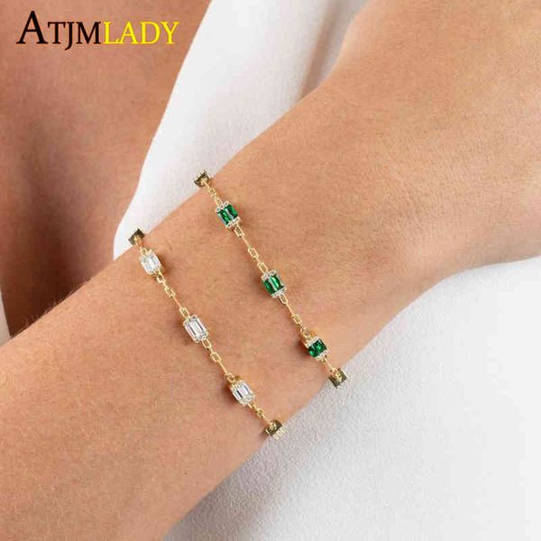 bangle designer 2021 summer rainbow jewelry geometric baguette cz white green blue red cubic zirconia open link chain sparking bracelet, Black
bangle designer 2021 summer rainbow jewelry geometric baguette cz white green blue red cubic zirconia open link chain sparking bracelet, Black