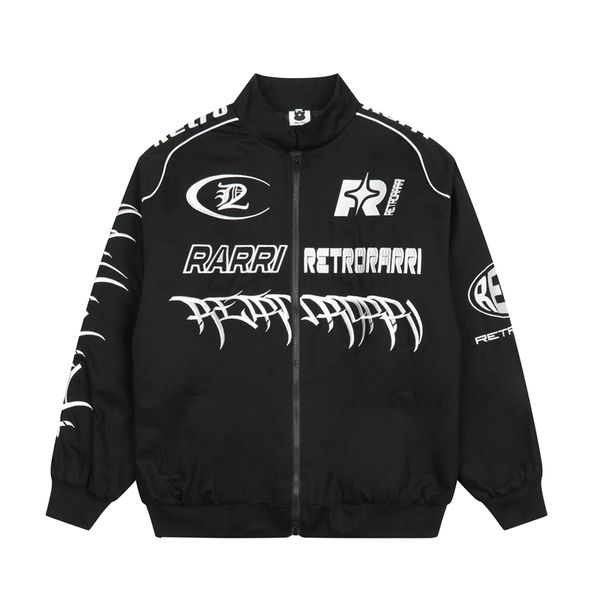 high street lertter embroidery black men's jacket hip hop oversized casual outwear winter coat, Black;brown
high street lertter embroidery black men's jacket hip hop oversized casual outwear winter coat, Black;brown