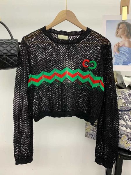 italy 2022 women sweaters ladies choker mesh knit sweater translucent knitwear paris designer sweater loose fashion letter, White;black
italy 2022 women sweaters ladies choker mesh knit sweater translucent knitwear paris designer sweater loose fashion letter, White;black