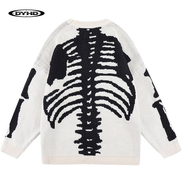 punk skeleton knitted oversized sweaters men streetwear fashion loose pullovers autumn winter long sleeve cotton 220819, White;black
punk skeleton knitted oversized sweaters men streetwear fashion loose pullovers autumn winter long sleeve cotton 220819, White;black