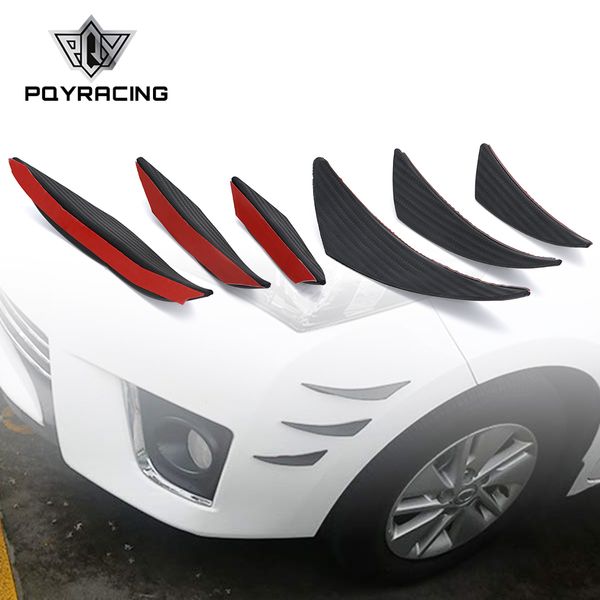 pqy - 6pcs set universal fit front bumper lip diffuser splitter fins body spoiler canards valence chin car tuning canard pqy-sfb05255o
pqy - 6pcs set universal fit front bumper lip diffuser splitter fins body spoiler canards valence chin car tuning canard pqy-sfb05255o