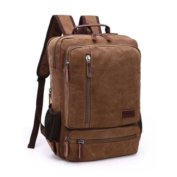 vintage canvas backpack men large capacity travel shoulder bag fashion students male notebook lap220819
vintage canvas backpack men large capacity travel shoulder bag fashion students male notebook lap220819