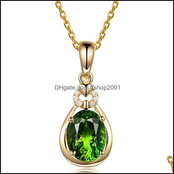 pendant necklaces high-end atmospheric emerald gemstone simation tourmaline colorf treasure female gold-plated jewelry nec ffshop2001 dhu36, Silver
pendant necklaces high-end atmospheric emerald gemstone simation tourmaline colorf treasure female gold-plated jewelry nec ffshop2001 dhu36, Silver