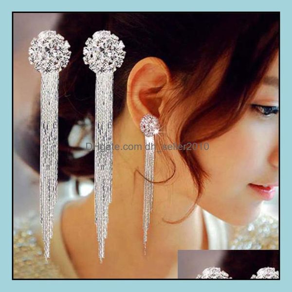 charm luxury rhinestone crystal long tassel earrings for women bridal drop dangling party wedding jewelry gifts delivery dhseller2010 dht47, Golden
charm luxury rhinestone crystal long tassel earrings for women bridal drop dangling party wedding jewelry gifts delivery dhseller2010 dht47, Golden
