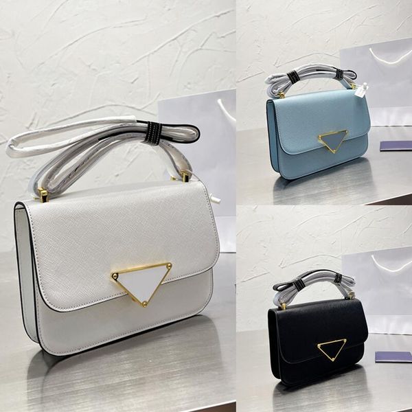 designer lux sky blue saffiano leather shoulder bags black cross-parallel shadow texture white folding cover decoration snap lock wax finish 
designer lux sky blue saffiano leather shoulder bags black cross-parallel shadow texture white folding cover decoration snap lock wax finish